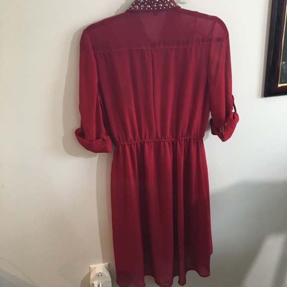 Bejeweled Red Dress - Picture 3 of 3